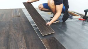 installing-brown-laminate-flooring in NY City